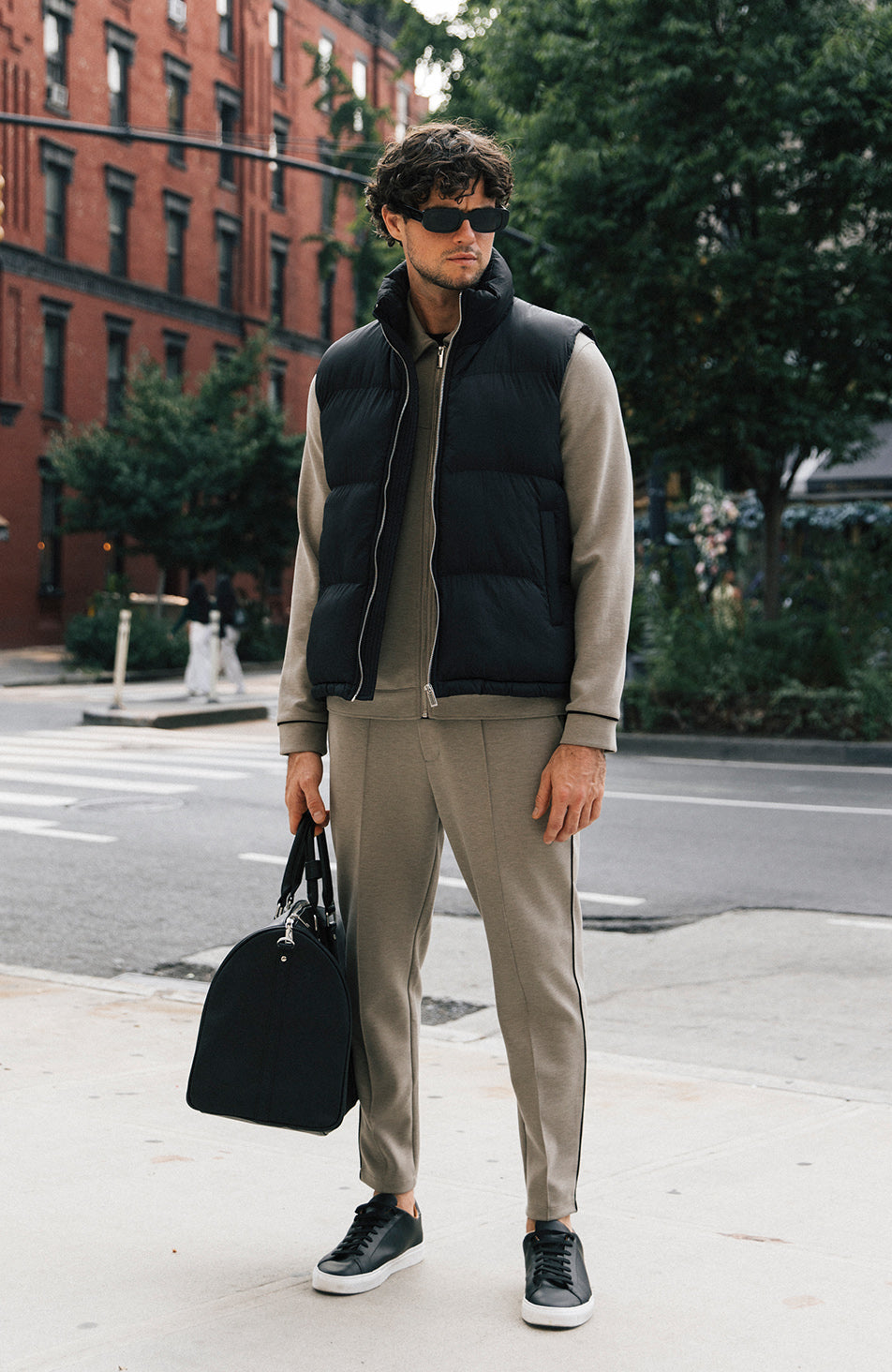 Model is 6'2, Chest 40in and wearing size Medium