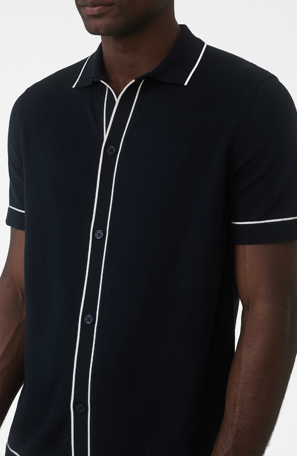 Luciano Knit Shirt in Navy