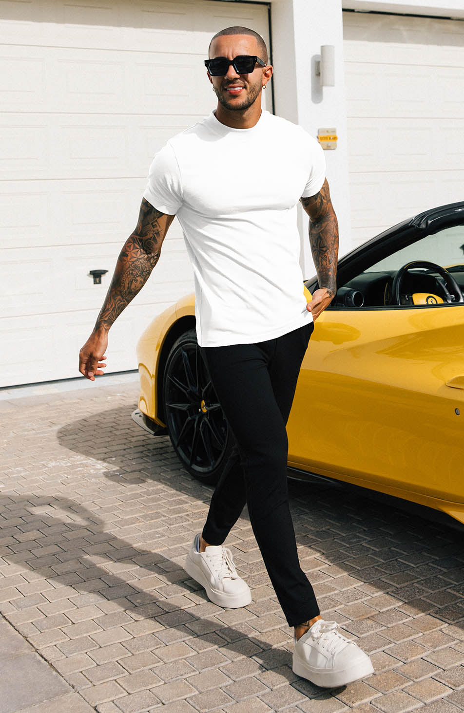 Signature Slim Tee in White